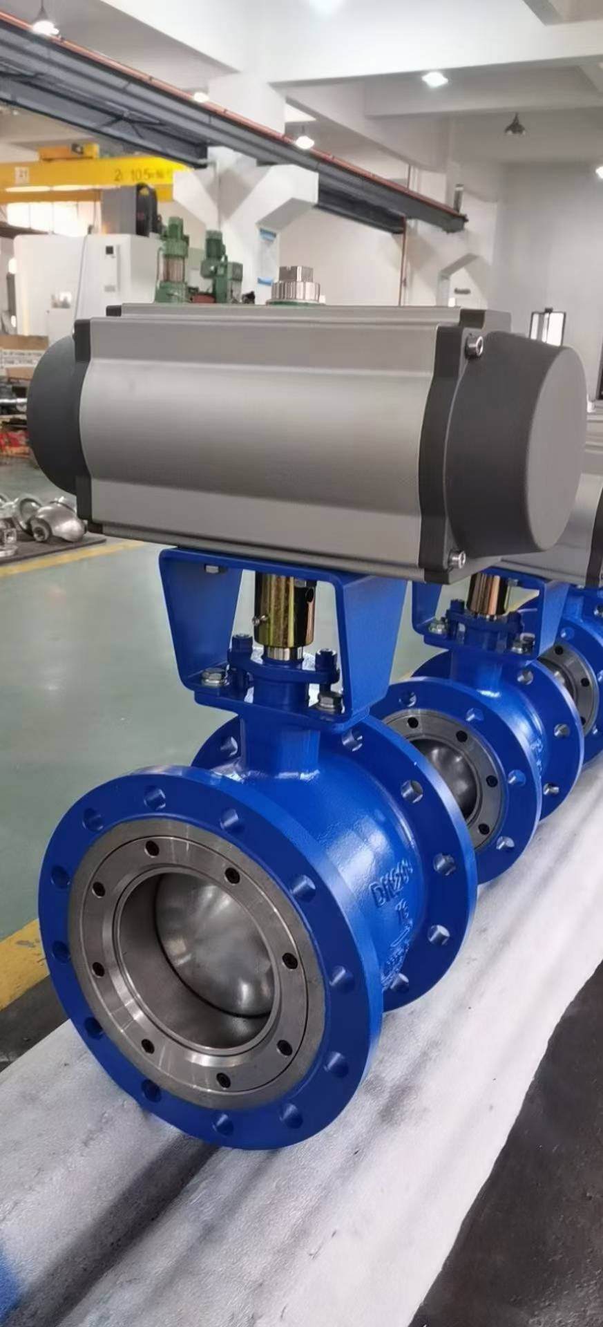 固定球气动v型流量调节球阀qv647y16cdn150蒸汽球阀