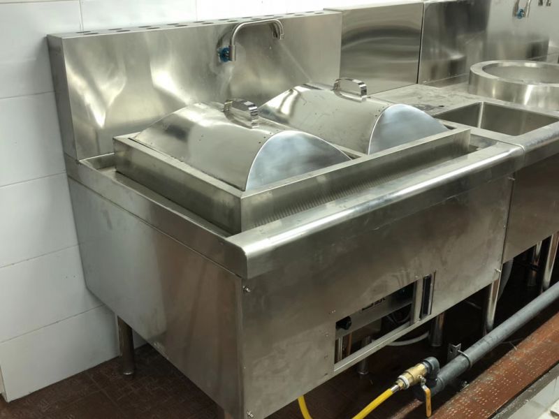 晋豪广式双头布拉肠粉炉jcflt可配燃气电蒸汽发生器使用