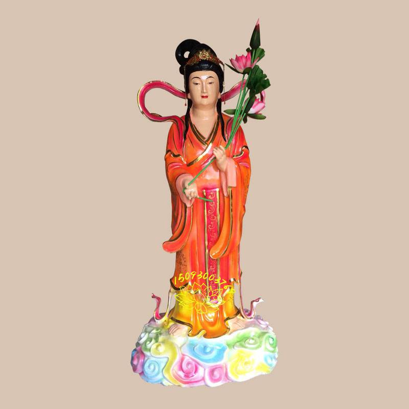 七仙女董永故事七仙女佛像生产厂家彩绘七姐妹佛像玉皇宫神像摆件