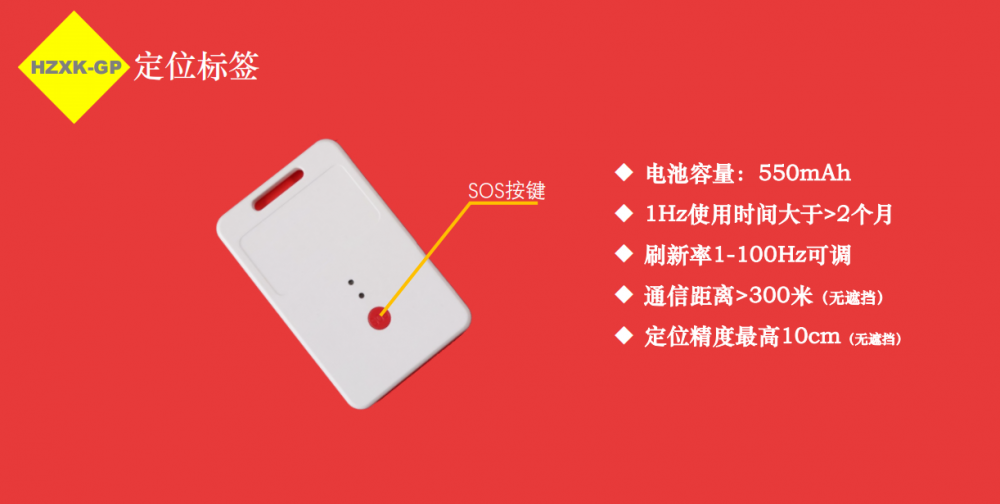 uwb定位标签uwb定位手环10cm位置管理工牌型定位标签