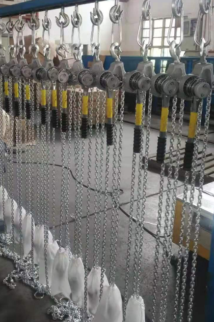 国产cnngk铝合金链条式紧线器lbs型075t15m铝合金链条手扳葫芦图片