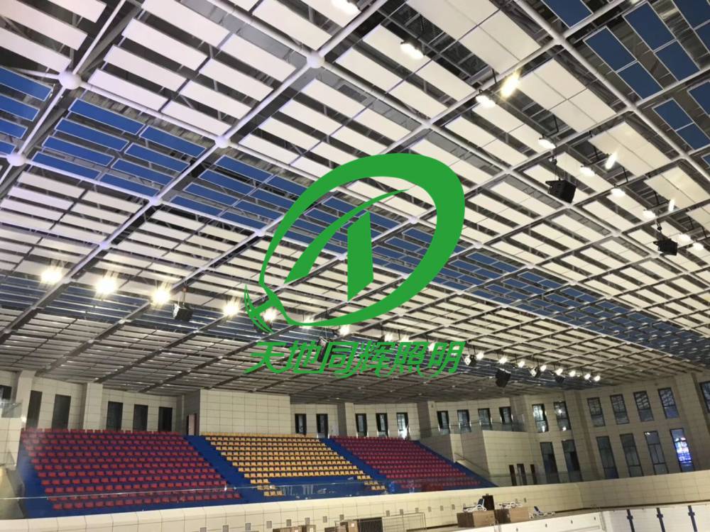 大型室内篮球比赛场馆灯光布置大型篮球馆led投光灯