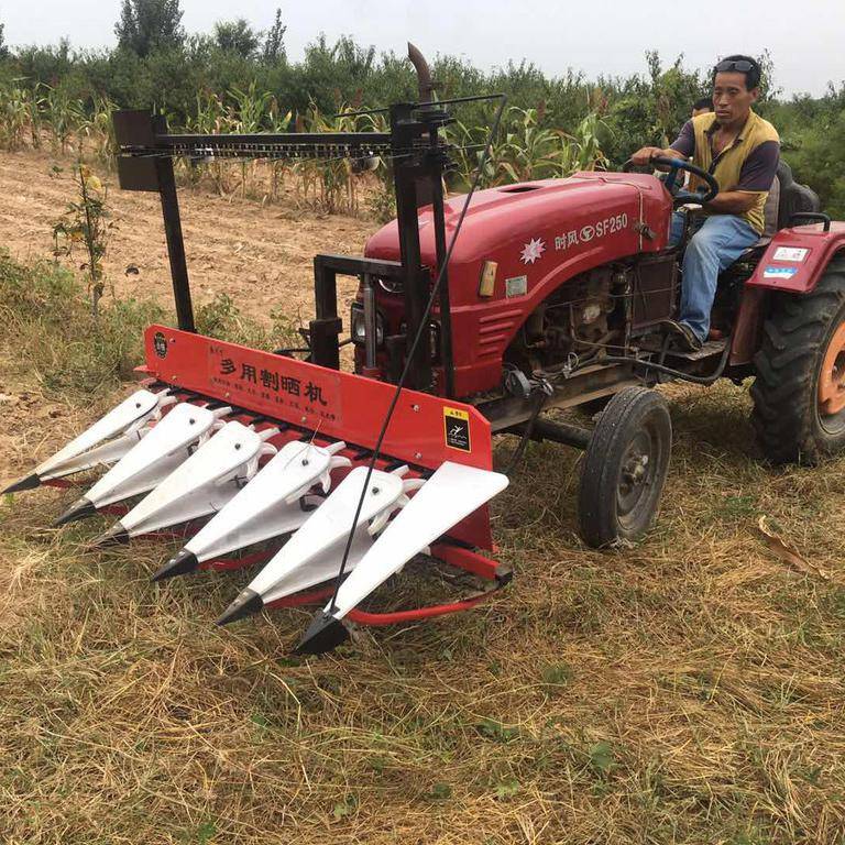 小型苜蓿草收割机 农场手扶自走式剪草机 多功能割玉米杆机器厂家