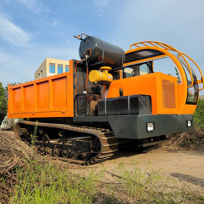 厂家销售履带式翻斗车6吨履带自卸车高速水田履带车