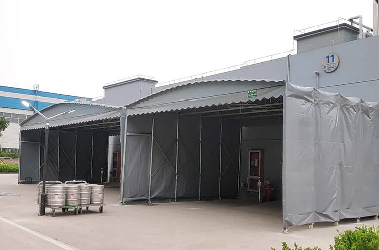 简易钢结构雨棚 临时堆货仓库蓬 全封闭式 河南安阳供应商信息武汉中