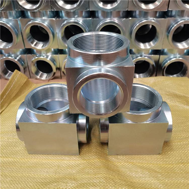 隆原丝扣高压中大三通焊接高压法兰三通七氟丙烷管网配件