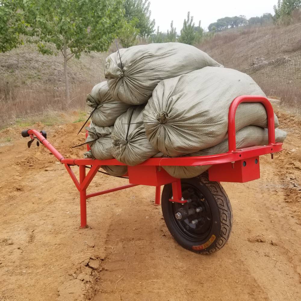 电动助力手推车农用拉货独轮车山区农作物运输工具