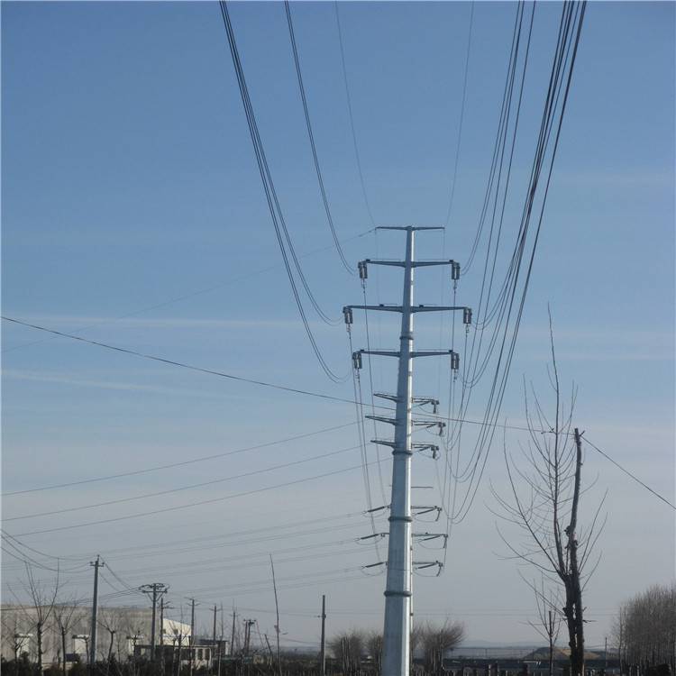 霸州同勋 10kv电力钢杆 电力钢管塔 终端杆20米