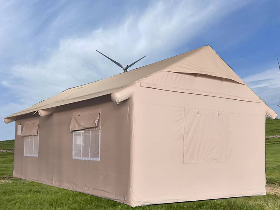 佳有鼎户外露营充气帐篷屋脊型防雨防晒抗风保暖充气气柱