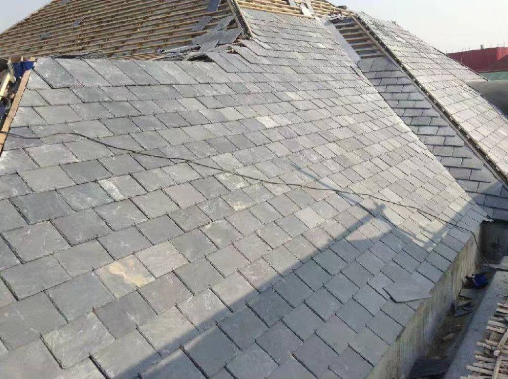 天然青石板瓦板别墅屋顶瓦片城堡复古防水瓦板隔热文化石平方价