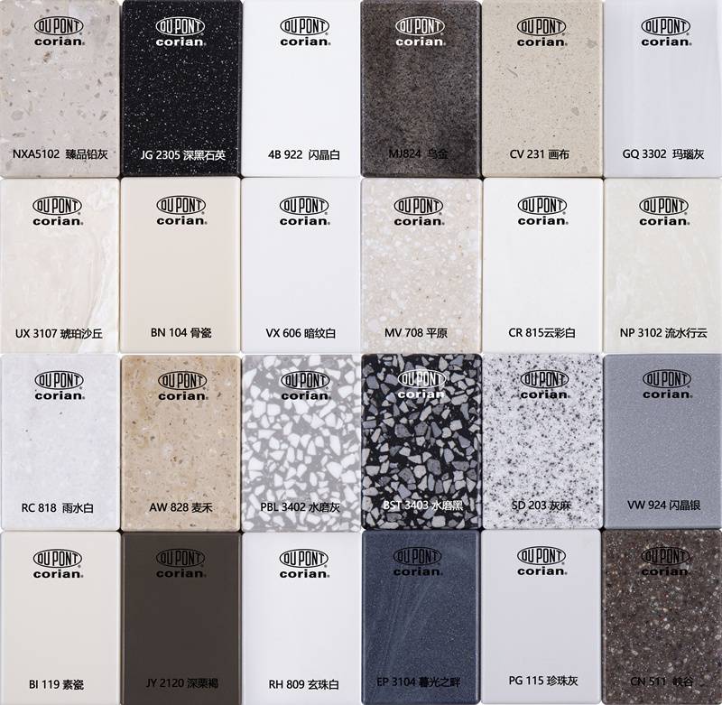 美国进口杜邦可丽耐人造石石英石材台面大理石吧台服务台加工定制