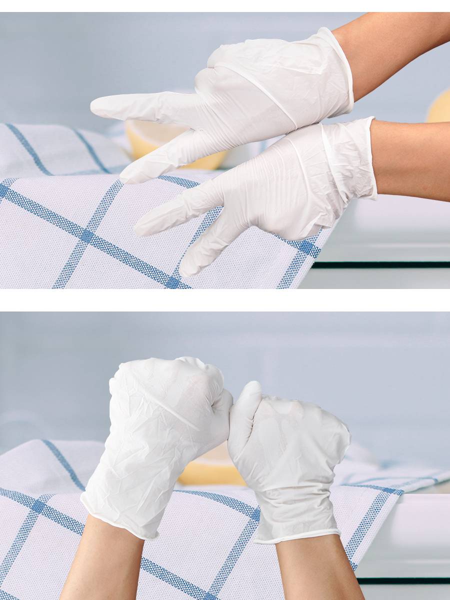 兴业卓辉serclean丁腈手套加长加厚手套防水洗碗家务多用途手套500双