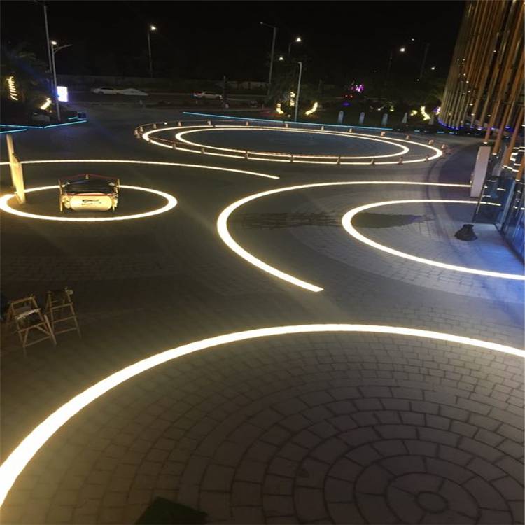 紫光LED方形地砖灯 弧线定制灯质保三年