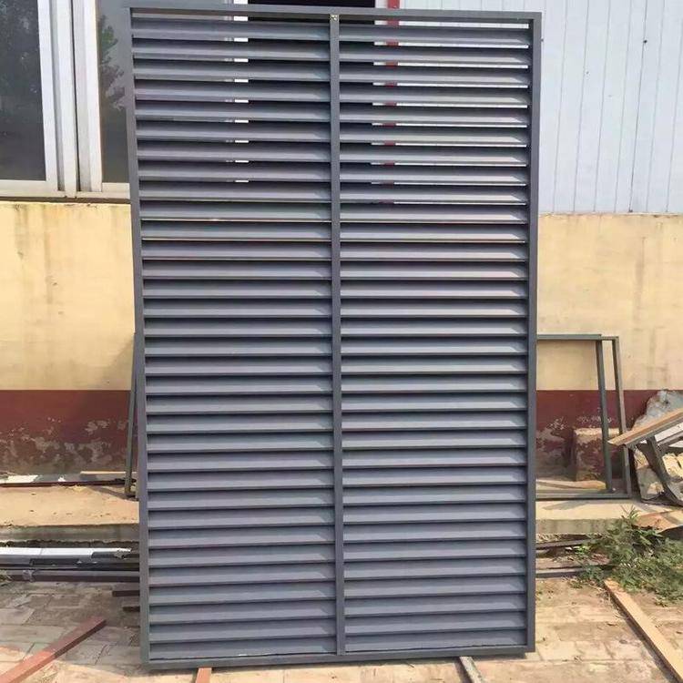 定制崇匠铝合金空调罩室外百叶罩型材方管边框加固