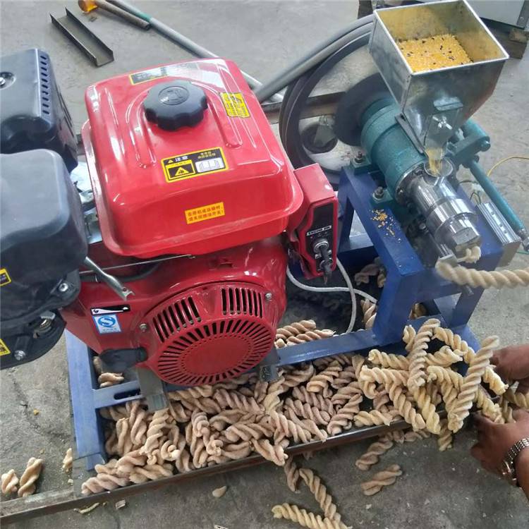 信达销售小型汽油式膨化机玉米糁爆花设备流动方便