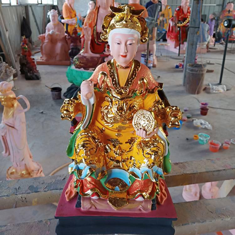 白云菩萨神像 黎山老母 白云娘娘 白娘子佛像 白玉奶奶 寺庙供奉摆件