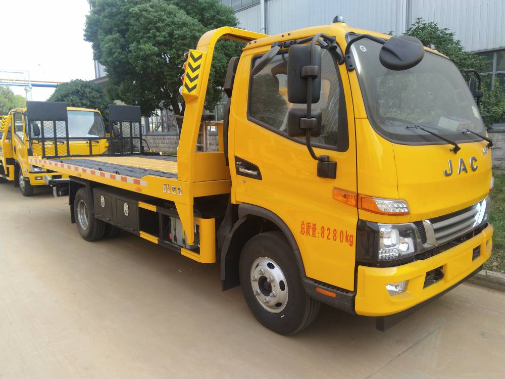 黄牌清障车江淮骏铃v7云内156发动机道路救援车图片