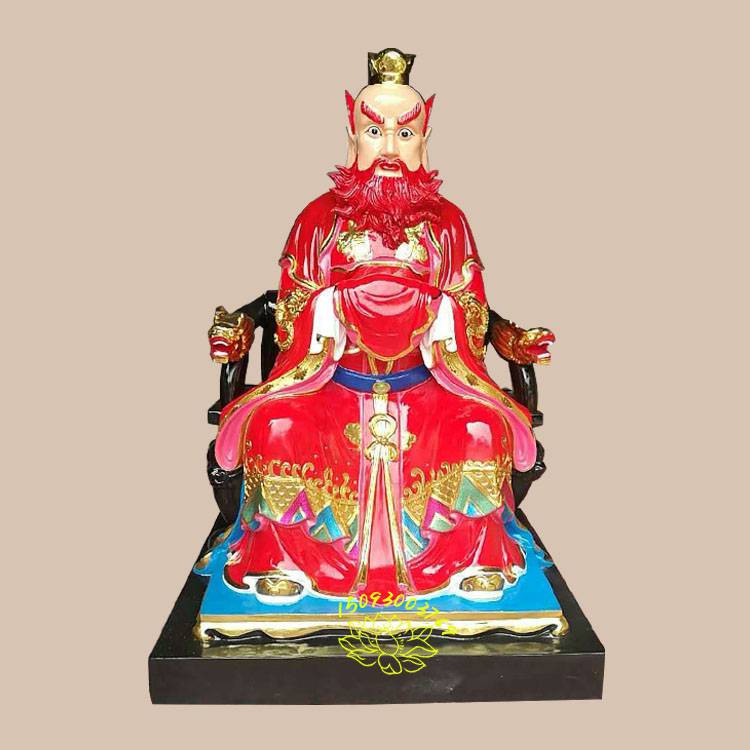 众缘供应道教火神爷像火德真君图片火神祝融佛像玻璃钢彩绘
