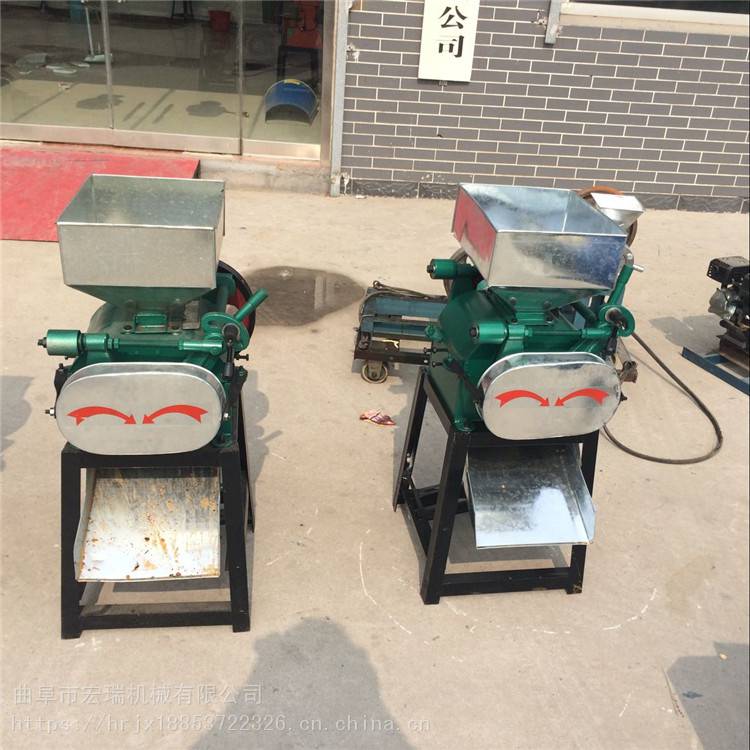四川小型花生破碎机 花生碎加工机械 小型玉米加工机器