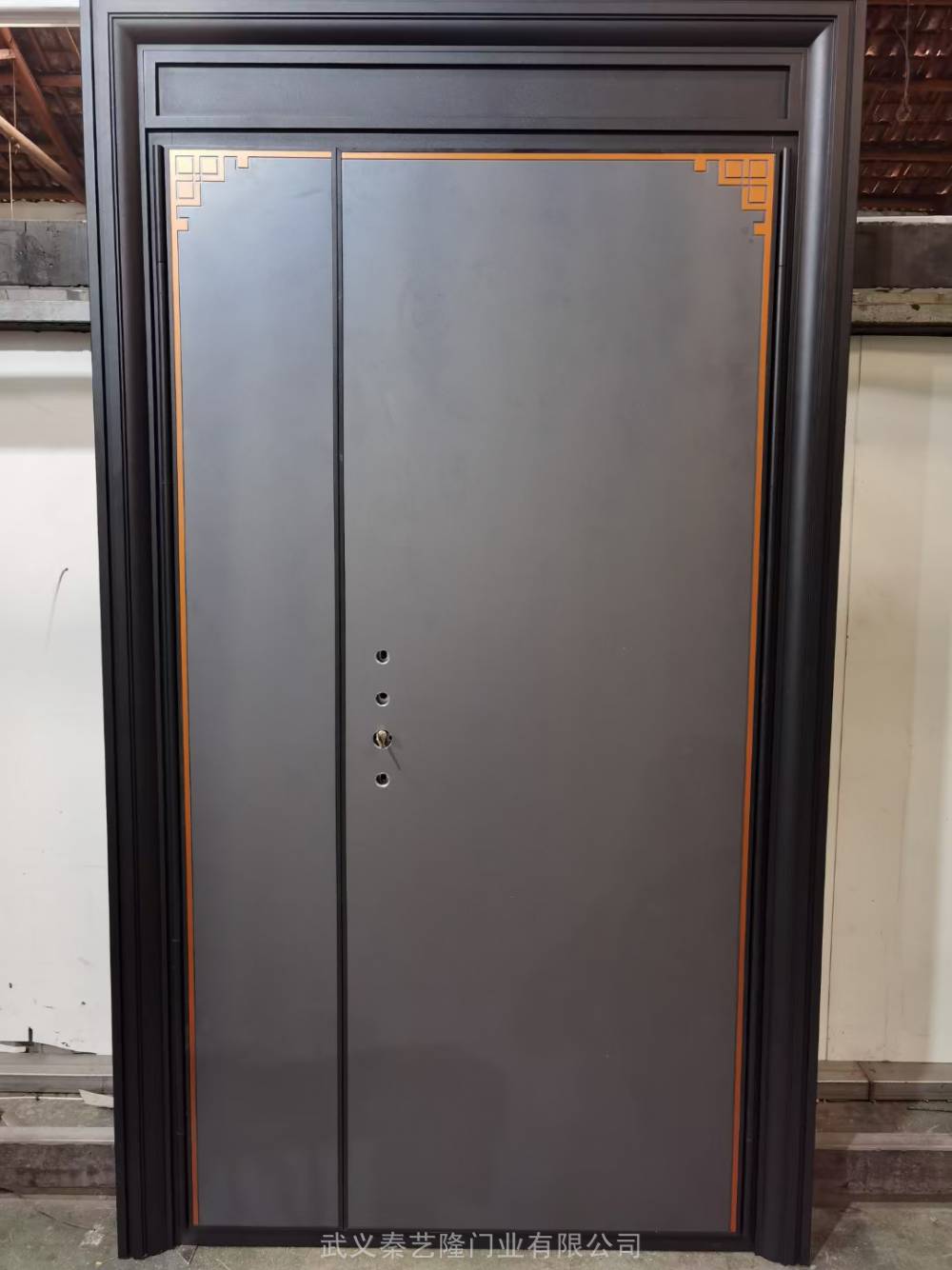 极简轻奢精雕铸铝门全铝铸铝门防爆门装甲门卡门