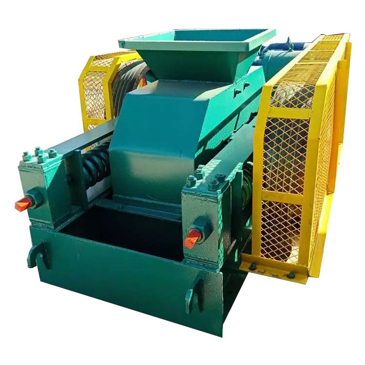 液压对辊破碎机钢渣肥料对辊破碎机结构简单占用空间小图片