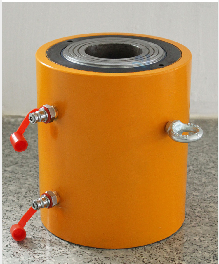 供应长沙60t桥梁支护千斤顶前卡式张拉穿心千斤顶桥梁支护张拉机具