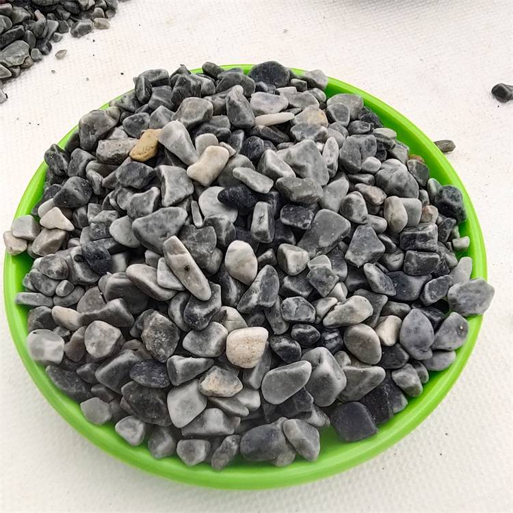 展星供应灰色石子建筑用砾石透水路面用米石水洗石机制石