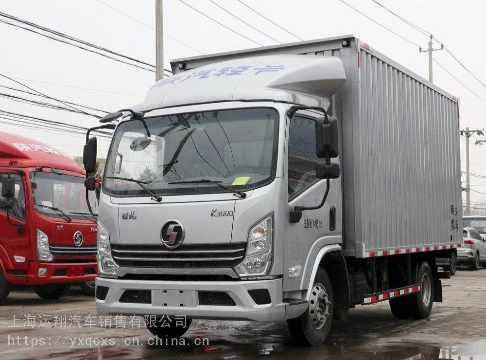 陕汽德龙箱货车4米2图片