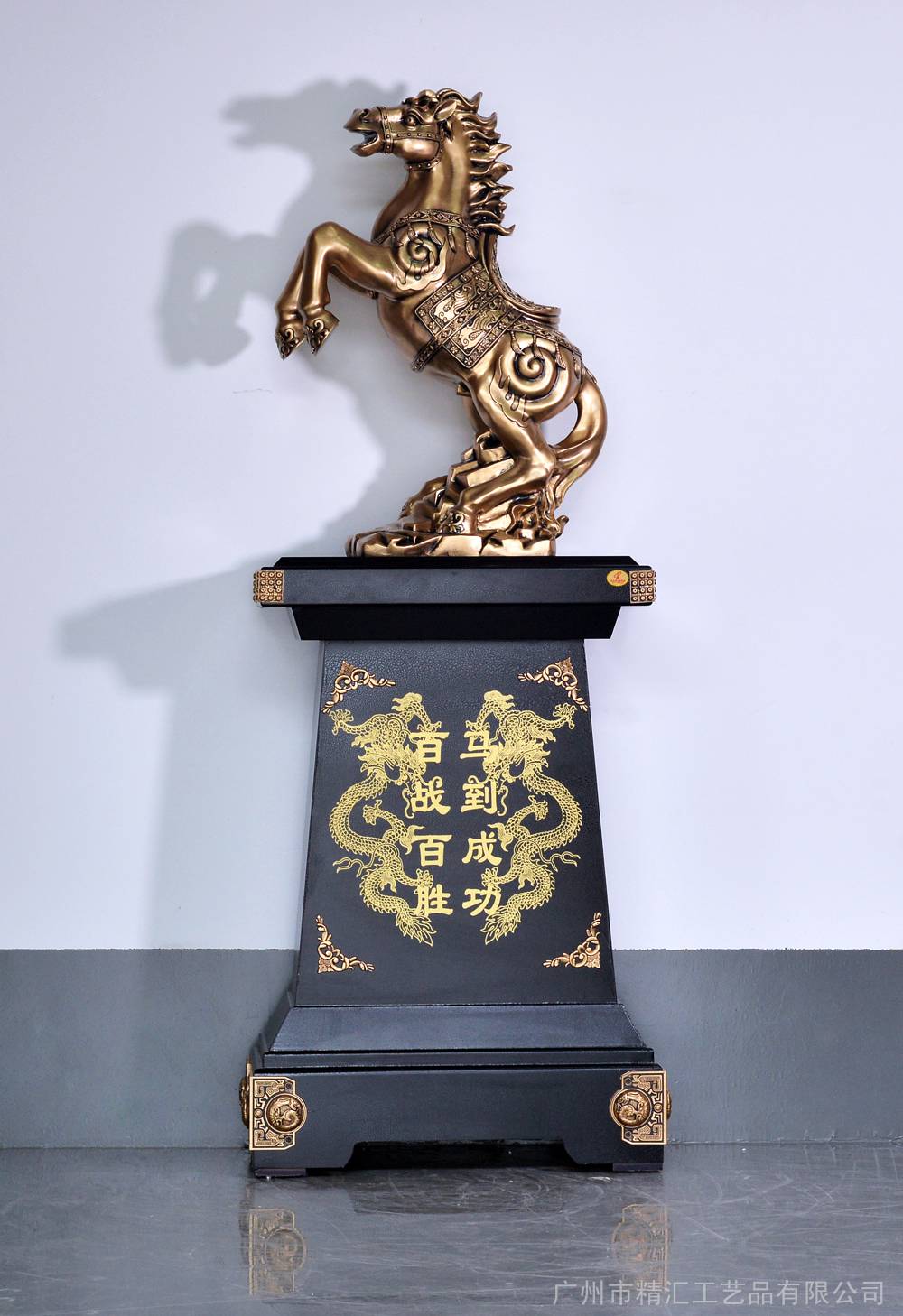 大号落地摆件鼎诚信金鼎大号摆件马到成功广州深圳公司开业乔迁送什么