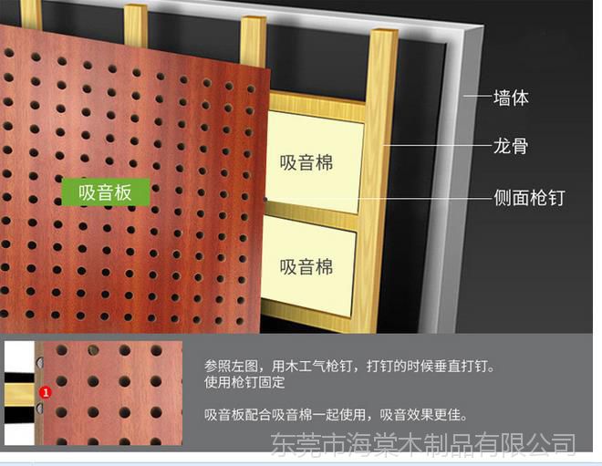 阻燃木质冲孔吸音板孔木隔音板环保会议室墙面吸音隔音材料厂家直