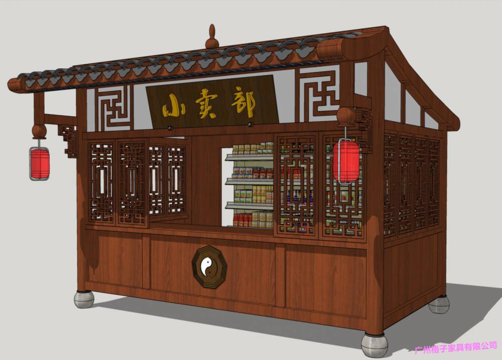 广场移动售货亭商业街零售花车夜市美食街摆摊商铺