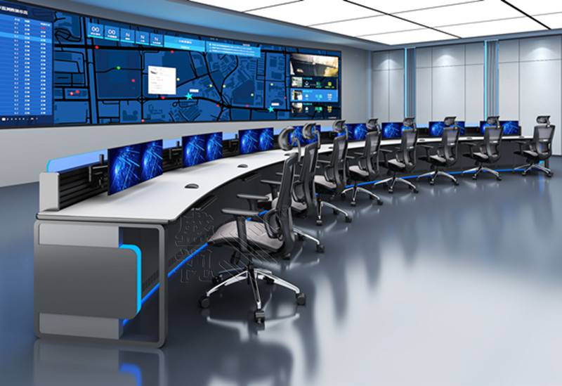 视频会议指挥中心控制台监控室调度台定制选广东盛视品牌无