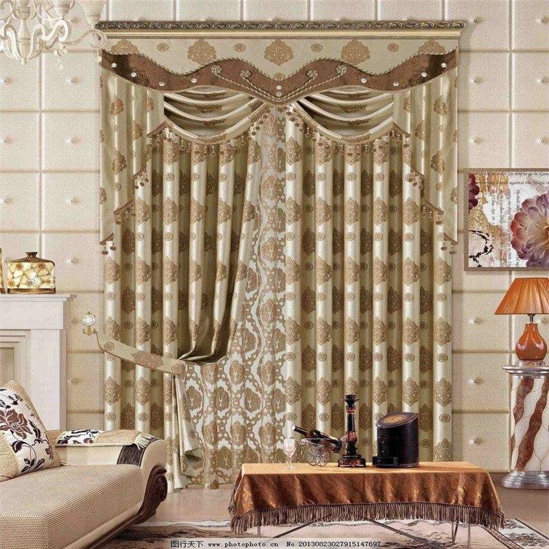 2021新款窗帘 现代简约布艺窗帘 办公室窗帘 ***印花窗帘