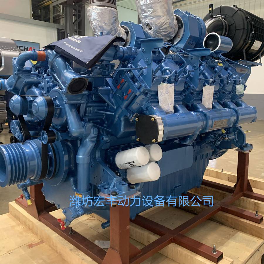 濰柴博杜安12m33d1108e200柴油發動機12缸900千瓦發電機組國二