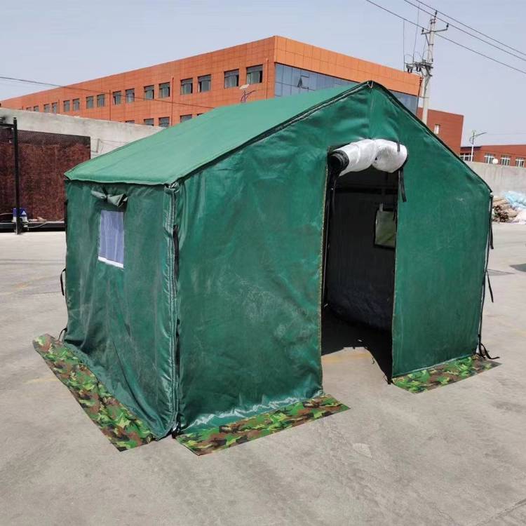 疫情防控应急救援帆布牛津布加厚防水保温救灾帐篷图片