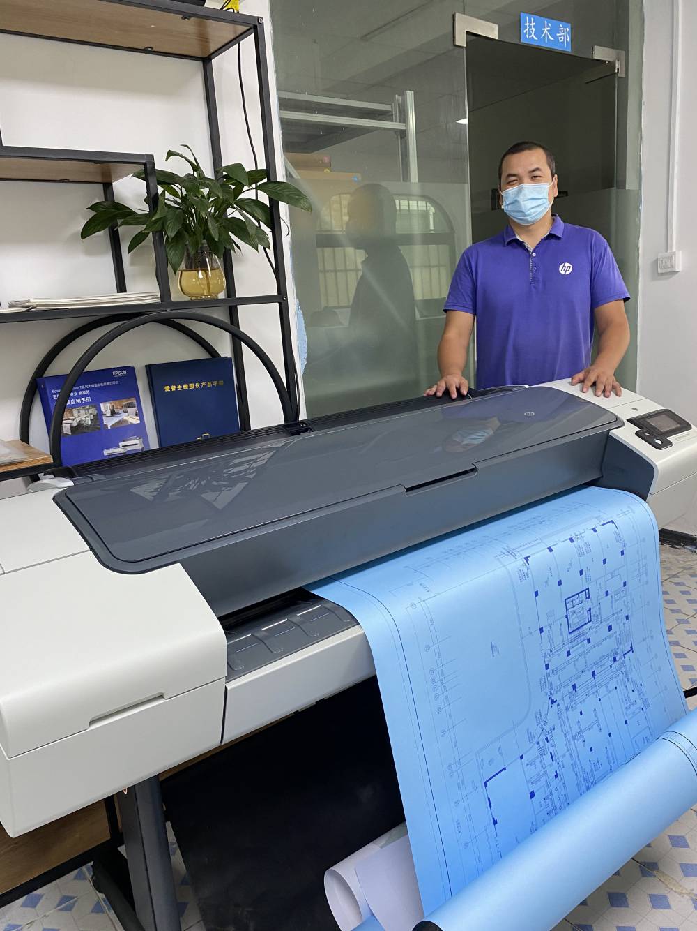 hpt790b0绘图仪44英寸大幅面打印机gis地图cad工程800元一月租赁