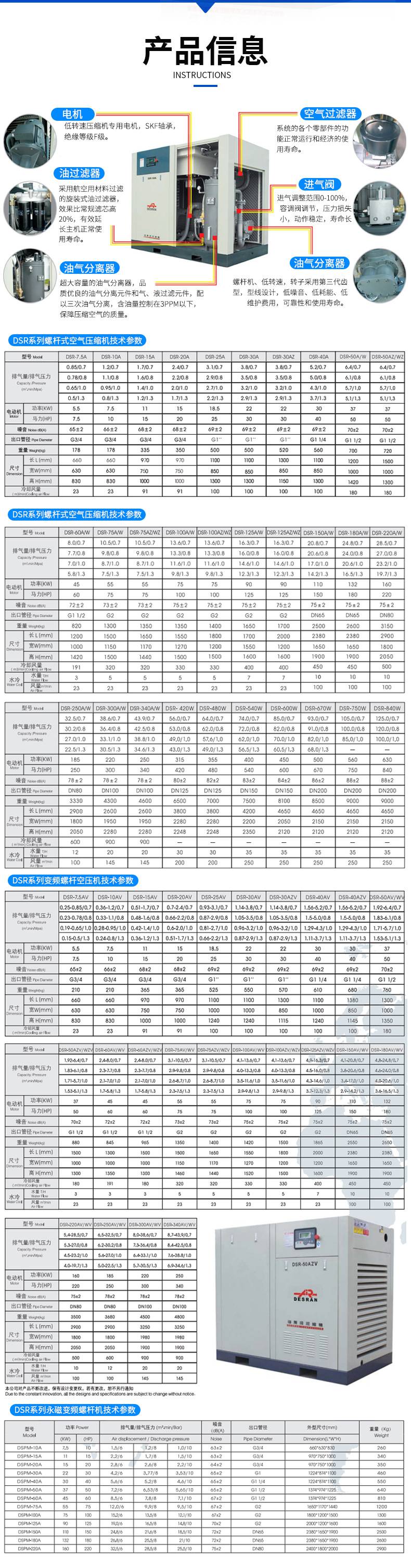 枣庄销售37千瓦螺杆空压机报价