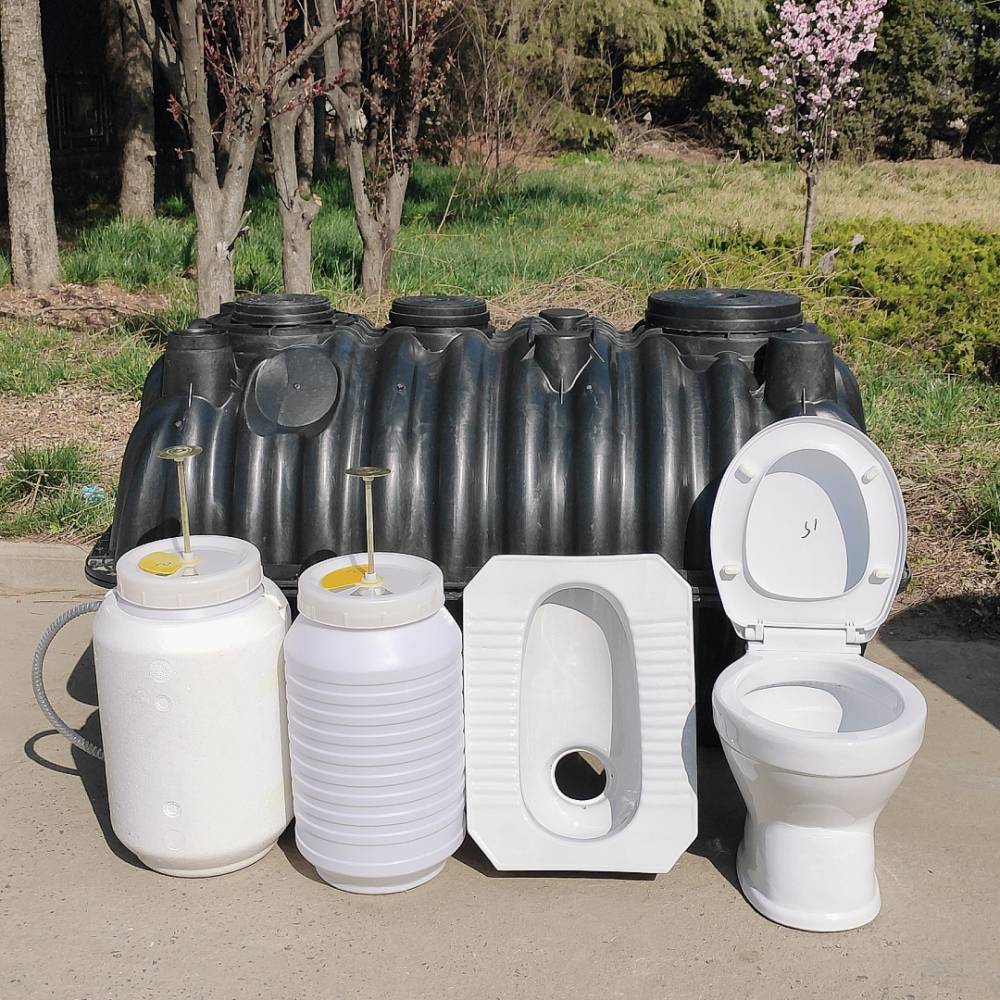 朔州农村改厕厂家成品化粪桶15立方三格一体式塑料pe化粪池