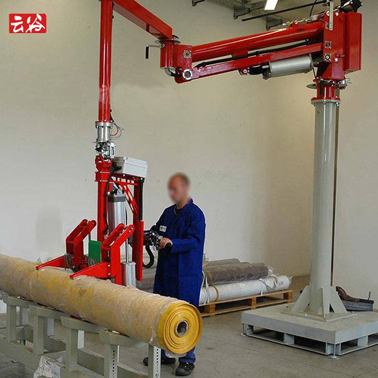 云谷100kg卷材抱夹机械手气动助力省力机械臂yg100