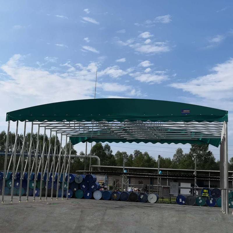 活动篮球场棚推拉篷伸缩自如普洱澜沧任何场地多色可选