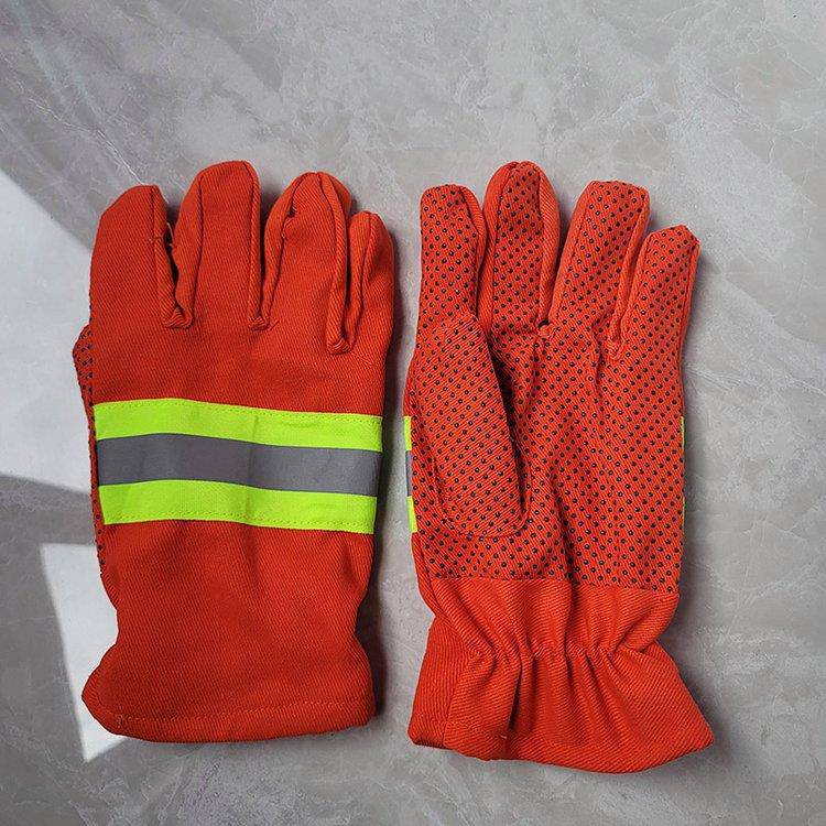 芳纶森防手套护林长袖扑火手套防护救援隔热手套消防员防火手套