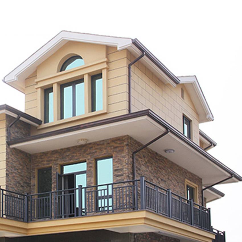 湖南临湘别墅檐沟水槽铝合金天沟房檐彩铝雨水管型材20厚