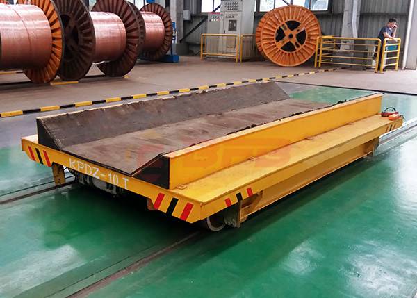 供应全车无高压的电动平车车间地轨车模具搬运车厂家可定制台面图片