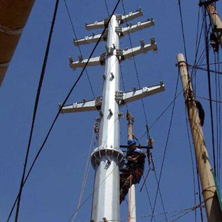 110kv直线横担钢管杆35kv钢结构电力钢杆20米电力钢杆规格