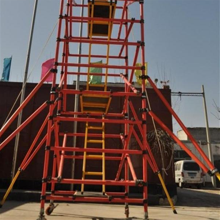 电力公司户外施工高处维修电路绝缘脚手架室外高压线路施工平台架子