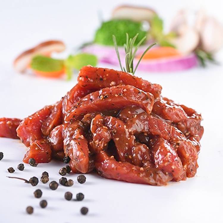 惠发黑椒柳条调理鸭肉方便菜盖浇饭嫩牛五方整件20斤10袋