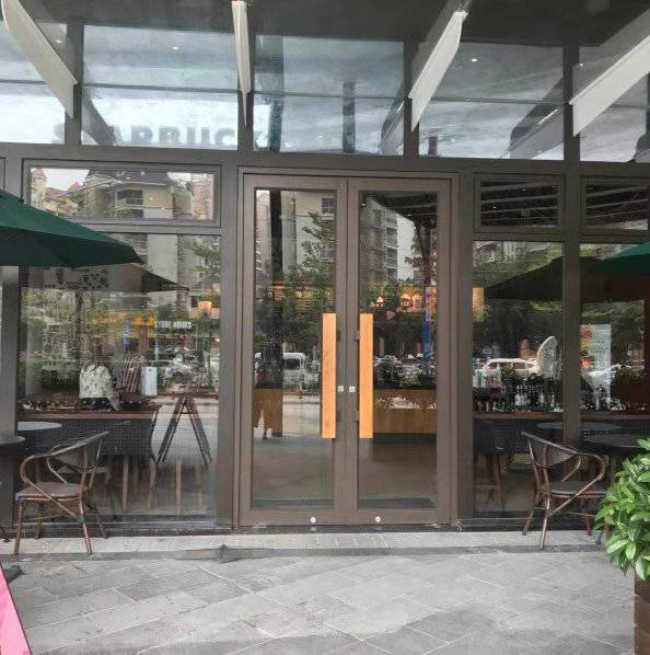 肯德基玻璃门金玛龙jml55型华莱士铝合金门汉堡店大门厂家价格