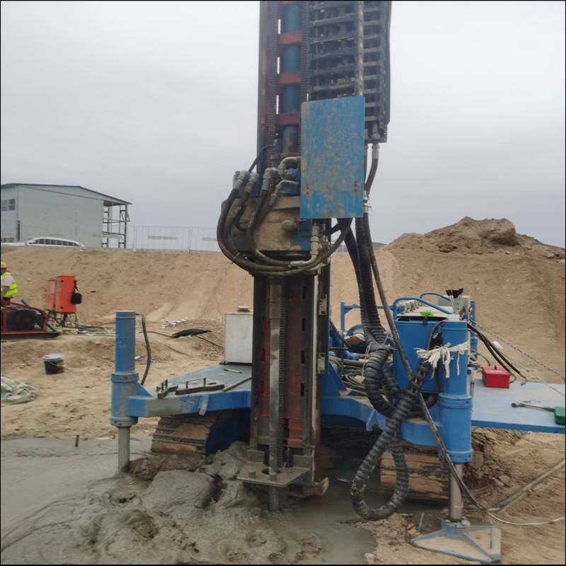 单管500直径高压旋喷桩机地基加固双管法600mm咬合旋喷桩机械