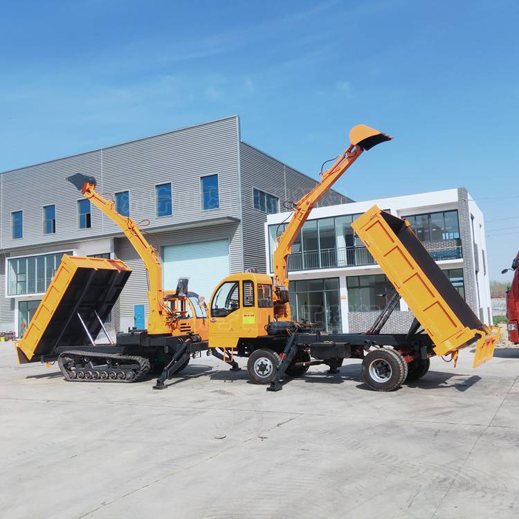 定制轮式挖掘机运输车520吨多功能随车挖能装能挖运输车