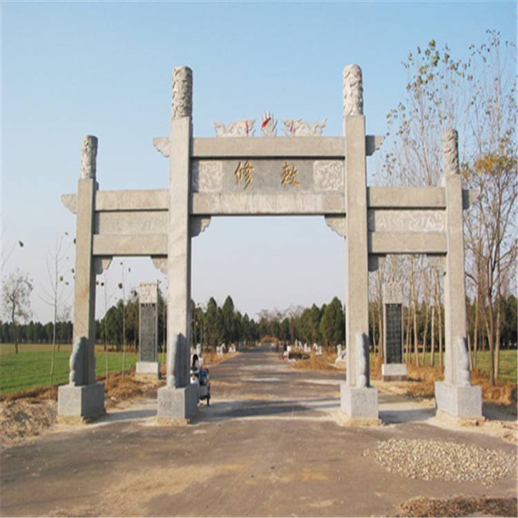 广东省汕头市石雕门楼测量制作安装一体化